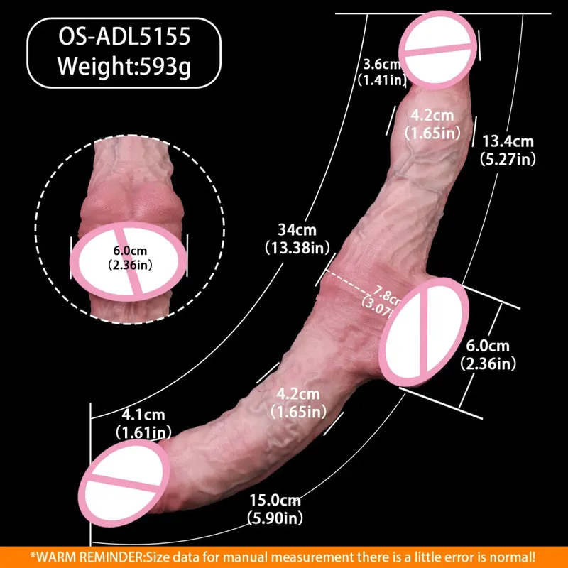 Thực Tế Dương Vật Giả 2 Mặt Buttplug Cặp Đôi Buttplug Silicone Mềm Điểm G Kích Thích Hậu Môn Dilator Dual Cuối Dương Vật Đồ Chơi Tình Dục — image 8
