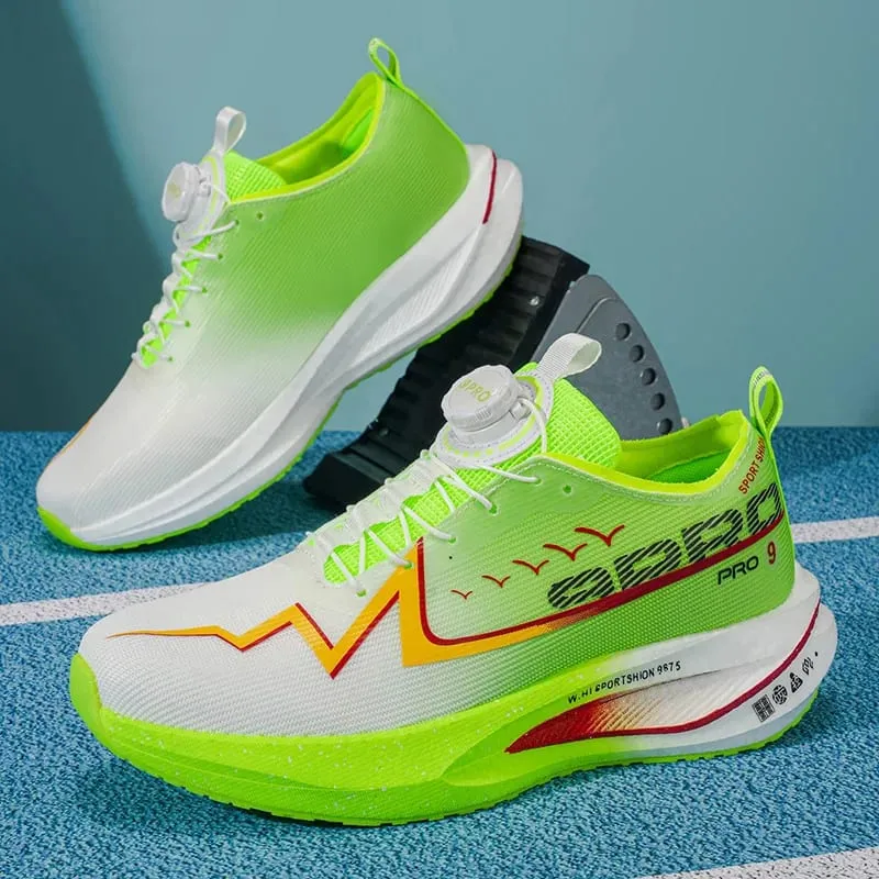 Men Running Shoes Carbon Board Marathon Speciality Race Sports Air Breathable Lightweight Women's Comfortable Athletic Sneakers