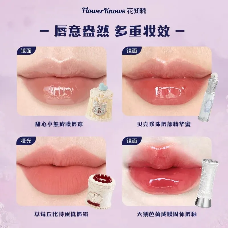 Flowerknows kompletta sminkpresentset Långvarig läppglasyr Blush & Shimmer Ögonskuggspalett Allt-i-ett Beauty Kit Presentbox — image 2