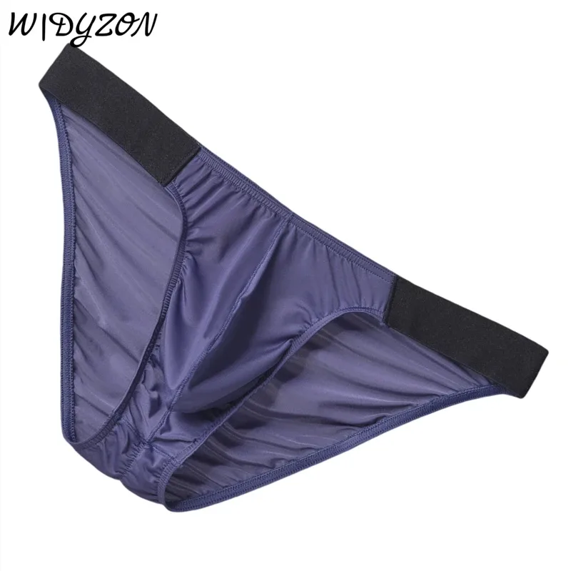 Seluar Sutera Ais Seluar Dalam Lelaki Seluar Dalam Tali Pinggang Lebar Lelaki Seksi U Pouch Kedut Belakang Bikini Slip Hombre Bernafas Pakaian Dalam Eksotik 3256808930282413
