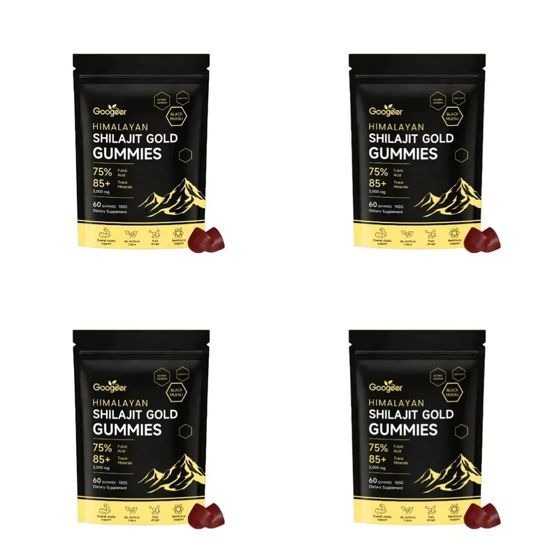 A Himalayan Shilajit Gold 60 gumicukor ásványi anyag formula támogatja az energianövelést és a test vitalitását, természetes étrend-kiegészítő