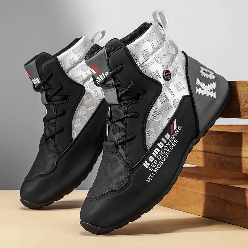 High-Top Casual Sneakers with Trendy Embossed Design Soft and Shock-Absorbing Versatile for Daily Commuting Unisex Fashion Height-Increasing Sports Shoes 9