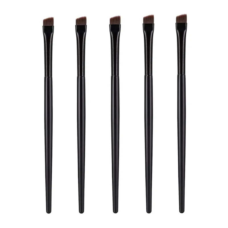 5 Pcs Brow Contour Makeup Brushes Eyebrow Eyeliner Brush Professional Super Thin Angled Liner Eye Brush Make Up Tools