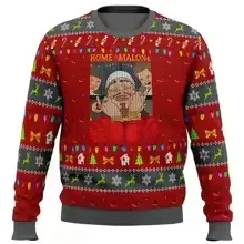 Home Alone Ugly Christmas Sweater Men Women Pullover Hot Sale Round Neck Long Sleeve Top Christmas Clothing 3D Funny Printed