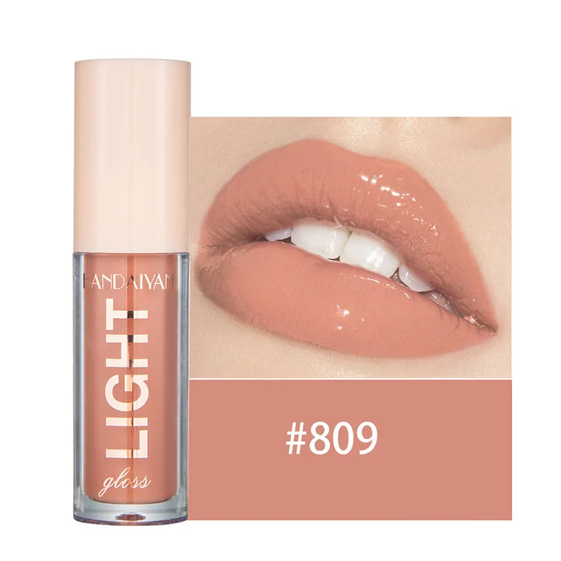 12 barev Mirror Pearl Lesk na rty Dlouhotrvající hydratační lesk Glitter Lip Glaze Vodotěsné sklo Tekutá rtěnka Dámský make-up