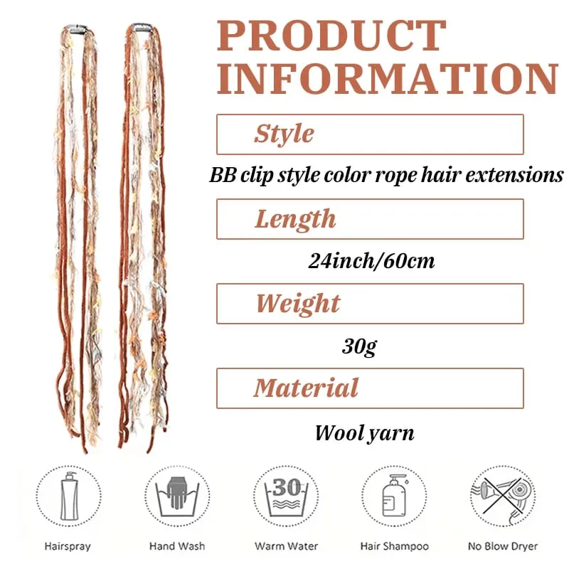 Plush Maillard Colored Long Tassel Headband Bohemian Hair Accessory Suitable for Women's Parties — image 9