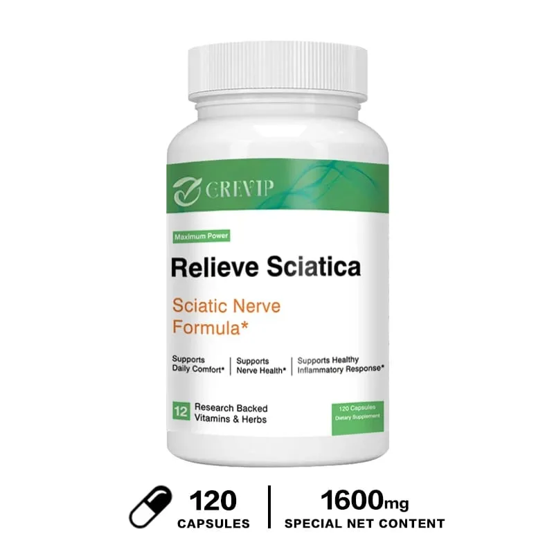Sciatic Nerve Health Support - Helps Relieve Joint Pain Supports Daily Nervous System Bone & Nerve Health Balances Inflammation