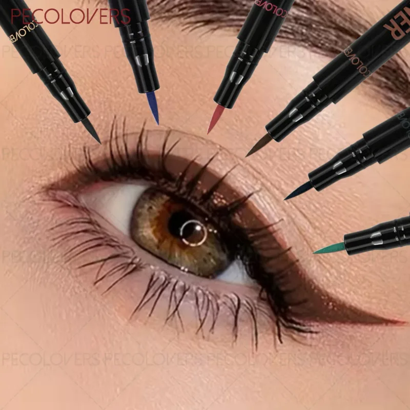 1 Pc Smooth Glide Liquid Eyeliner Pen - Waterproof Long-lasting Ultra-Fine Tip Water Eye Liner Pen Precision Slide Smudge-Proof