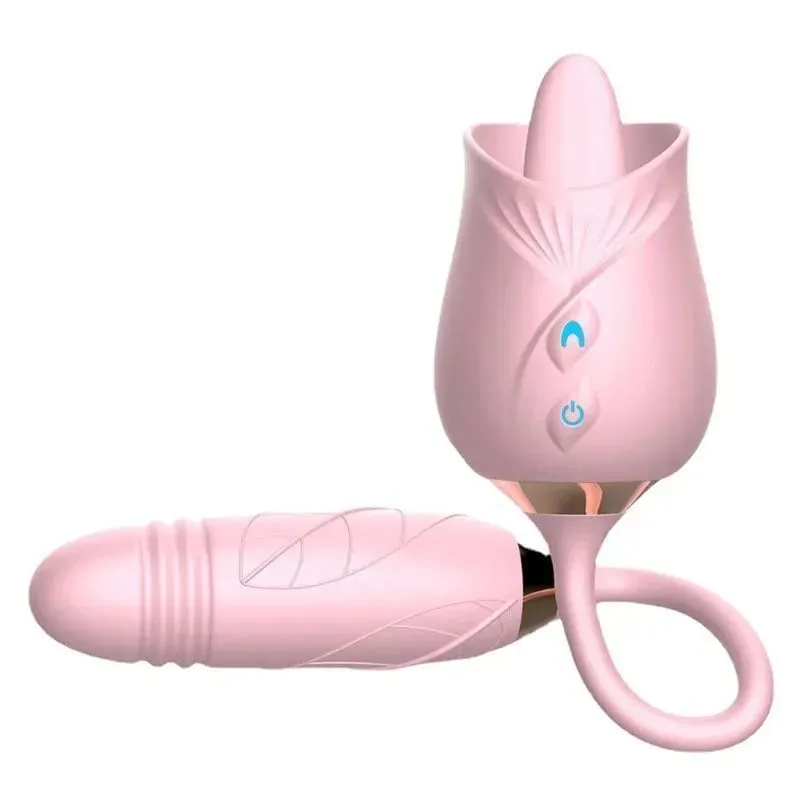 Powerful Rose Sucking Vibrator for Women G-Spot Licking Clitoris Stimulation Female Sucker Vagina Nipple Massager Adult Sex Toys