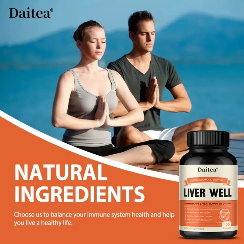 Milk Thistle Capsules - for Health Boosts Liver Detox Antioxidants for Skin and Digestive Liver Health