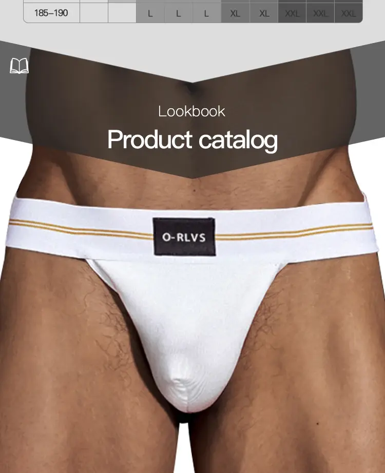 Cuecas masculinas sem costura quadril design masculino underwaer super grande largura 5cm elástico independente codpiece menino calças curtas 3256807000572618