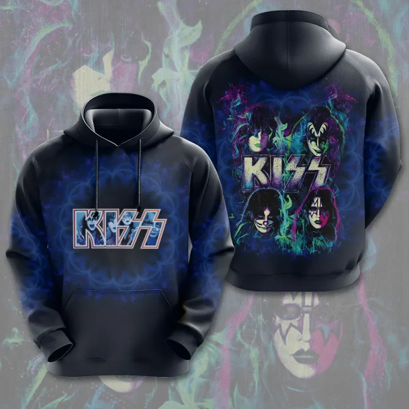 2026 Hot Rock Kiss Hoodies 3D Printed Men Women Funny Long Sleeve Sweatshirt Shirt Street Man Hoodies Tops Y2k Hoodies