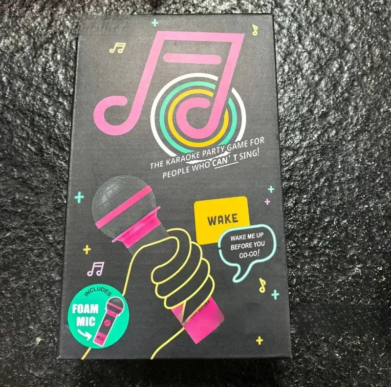 Music Mic Party Board Game Song Guessing Card Game Set with Toy Microphone Interactive Family Group Game for Party Nigh