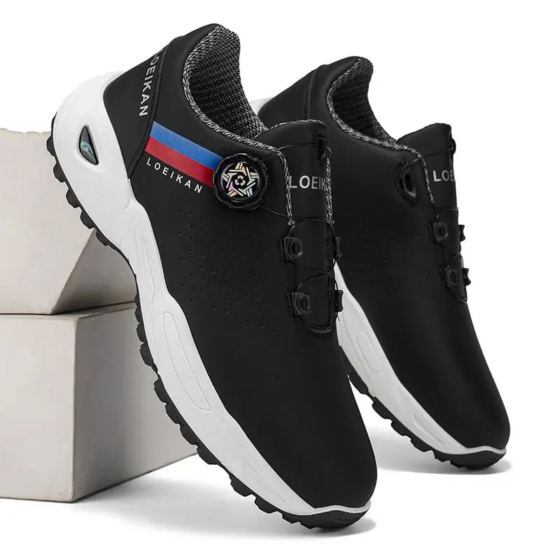 Men's Golf Shoes | Quick-Button Closure | Non-Slip Spikeless Golf Sneakers
