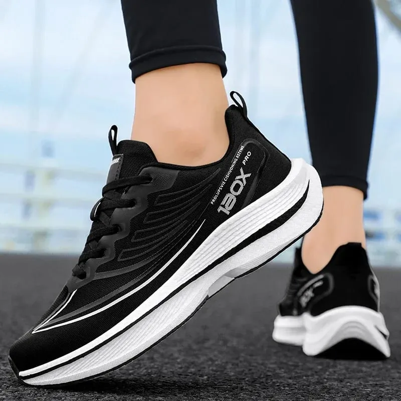 Nya Carbon Plate Sneakers för män Utomhus Mjuk sula Mesh Sportskor Löparskor Lätt Anti-halk Casual Tennisskor för par