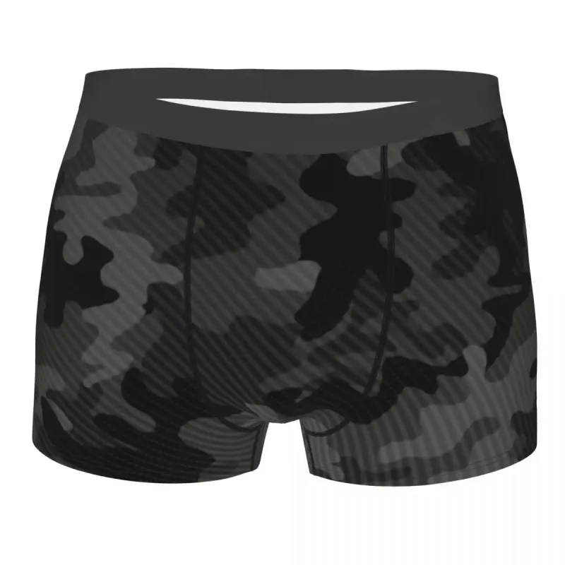 Male Cool WW2 Camo Underwear Germany Arm Military Camouflage Boxer Briefs Stretch Shorts Panties Underpants