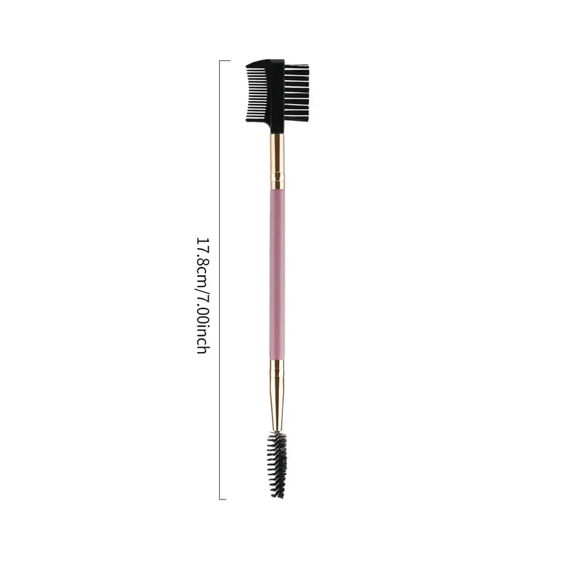 1/2/5PCS 3 Head Eyebrow Eyelash Shaper Double Head Brush Makeup Grooming Tool Cosmetic With 3 Different Spoolie Brushes