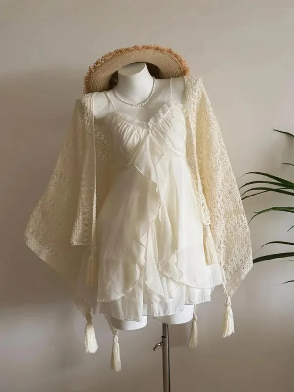 2026 mulher japonesa doce renda flor y2k estética bandagem vestidos grunge harajuku sem mangas retalhos vestido vintage chique