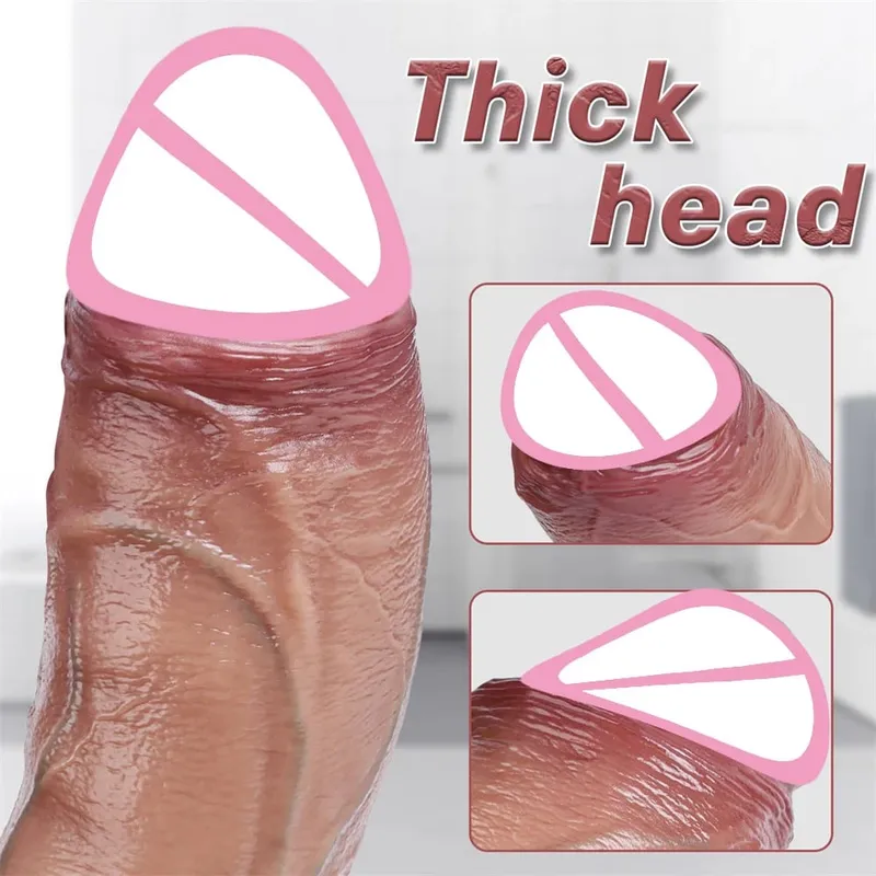 Realistic Long Dildo Female Sex Toy Silicon Large Penis with Suction Cup Female Masturbator Anal Sex Product Adult Sex Toy