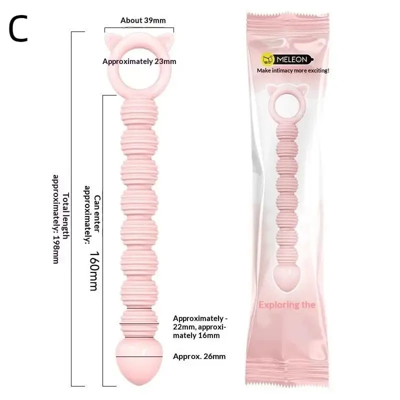 S-Beads Soft Anal Plug Anus Toys Big Balls Silicone G-Spot Stimulating Butt Plugs Adult Sex Couple Sexy