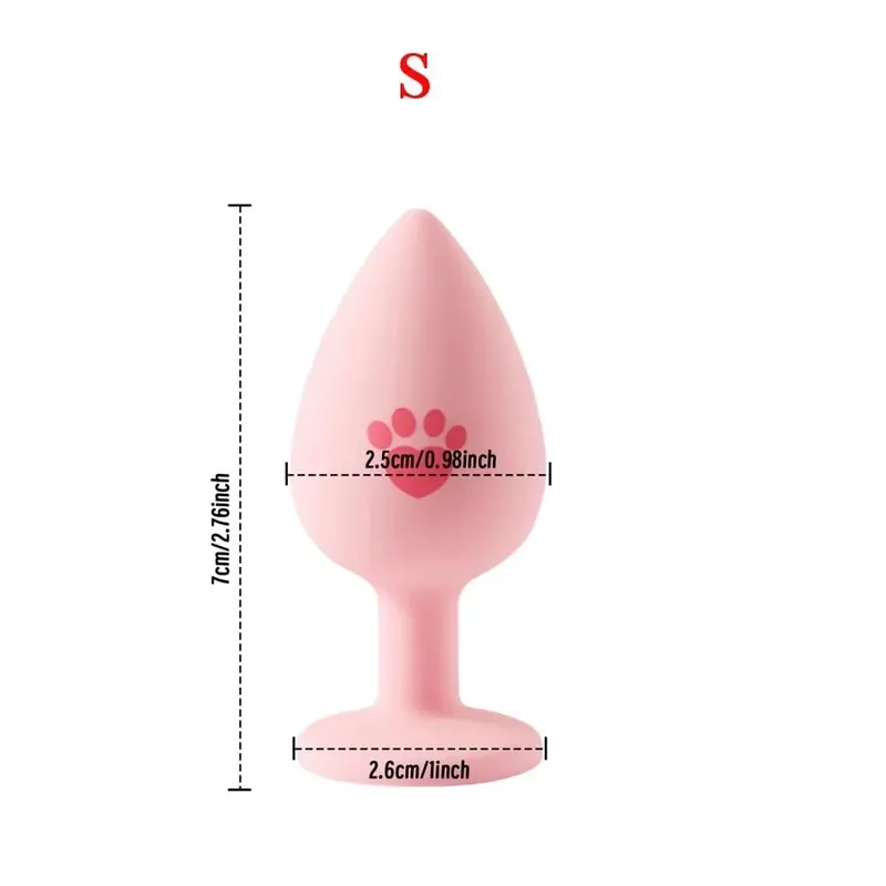 Anal Toy Soft Silicone Anal Plug for Beginner Butt Plug Men Women Gay Couples Anal Prostate Stimulator Adult Masturbator Sex Toy