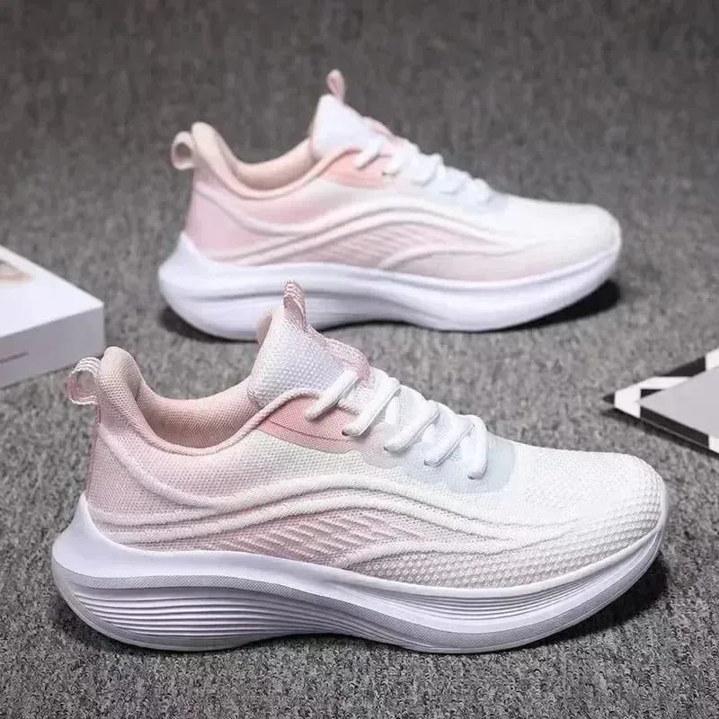 Womens Running Shoes Breathable Sport Tennis Sneakers Athletic Outdoor Gym Training Jogging Walking Shoes for Ladies