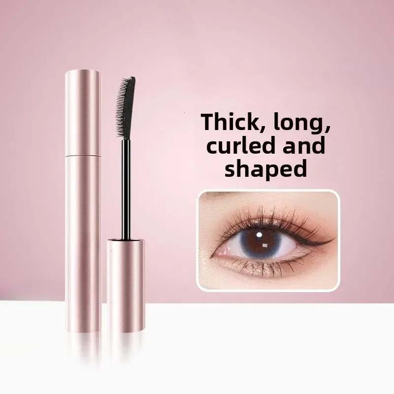 Silk Fiber Matte Mascara Makeup Ultra-Fine Brush Lengthens Eyelashes Waterproof Fast Dry Brown Black Curling Mascara Comestic — image 6