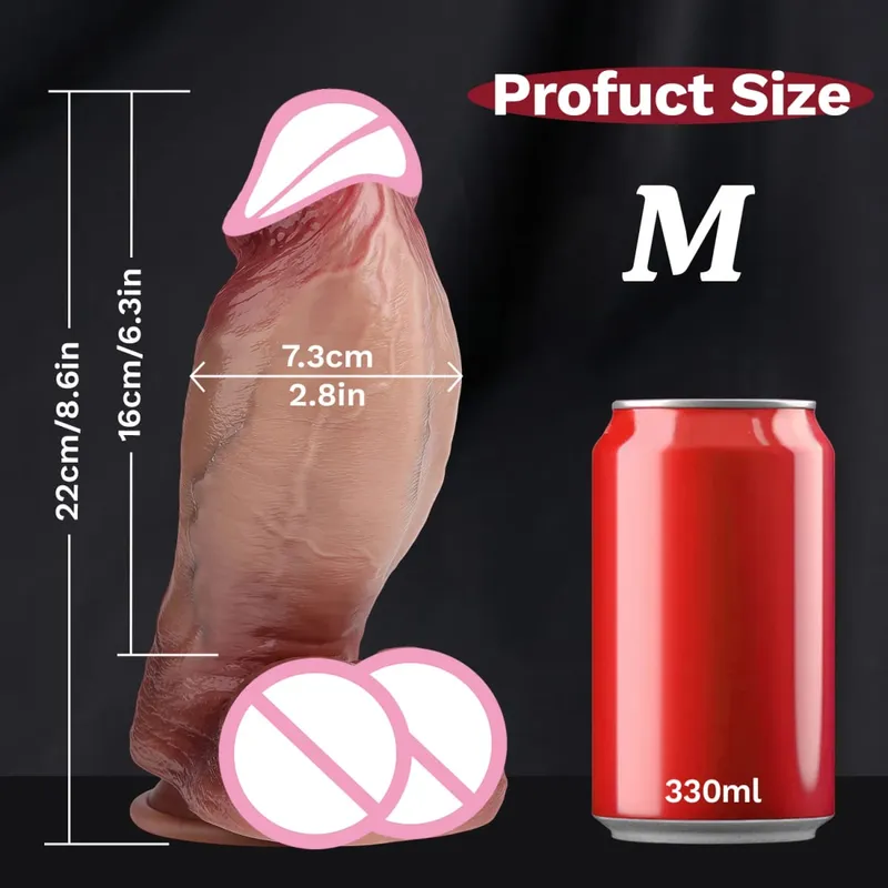 Big Realistic Silicone Dildo with Suction Cup G-Spot Anal Dildos Strapon Dick Butt Plug Masturbat Adult Sex Toys for Man Women — image 7