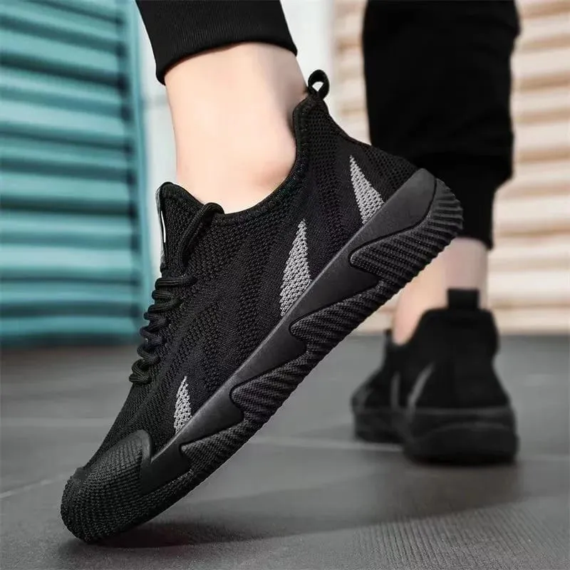 Men Casual Sneakers Breathable Leisure Sports Air Mesh Shoes Versatile Running Soft Sole Men's Trendy Shoes Flat Male Sneakers