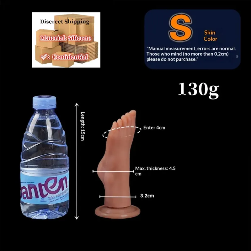 Feet Style Anal Plug Big Silicone Ass ButtPlug Deep Masturbator Dildo Dilator Stimulator Anal Dildo Adult Sex Toy For Women 성인용품