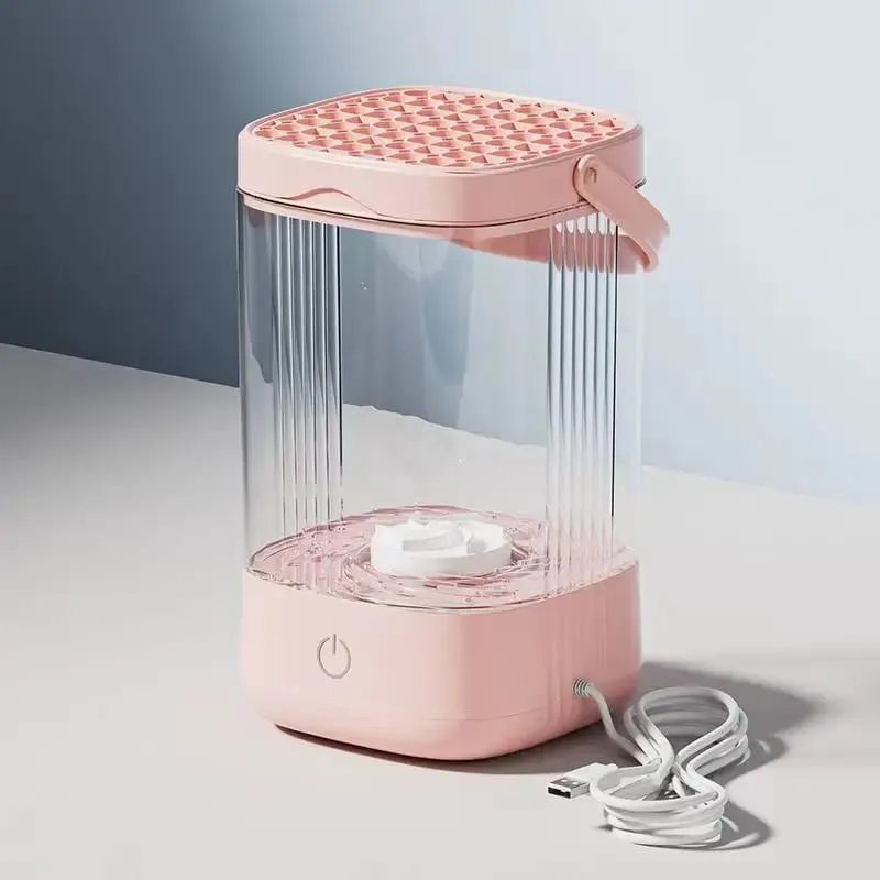 USB zástrčka Přenosný elektrický čistič štětců na make-up Dobíjecí štětce na make-up Čisticí nástroj Automatické čištění štětců na make-up