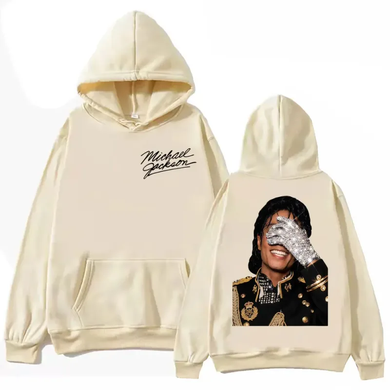 90's Classics Michael Jackson Hoodie Gothic Fashion Vintage Hooded Sweatshirts Men Women Punk Clothing Rock Pullovers Streetwear