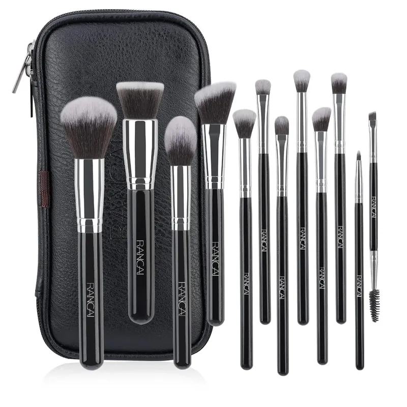 Propesyonal na Kahon ng Regalo 12 Piraso na Makeup Brushes Kit ng Mukha Eye Beauty Brushes Para sa Foundation Conceal Eyeshadow Contour Brush