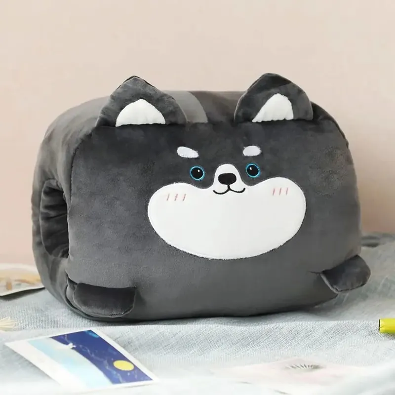 Creative Plush Toy Hand Warmer Plush Pillow Keep Warm Super Soft Office Nap Pillow Cartoon Animal Pillow Stuffed Toy Winter
