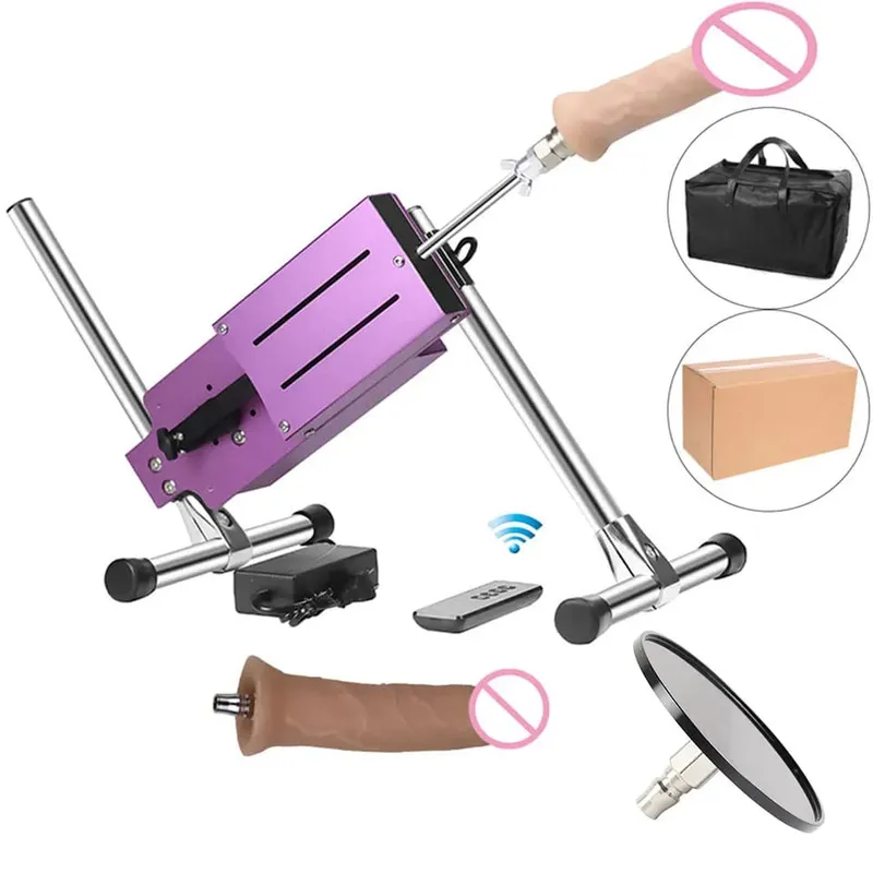 Máquina sexual mejorada con Control remoto, máquina de amor súper silenciosa, Ultra ajustable, Vac U Lock, 30db, 70W, con Big D gratis