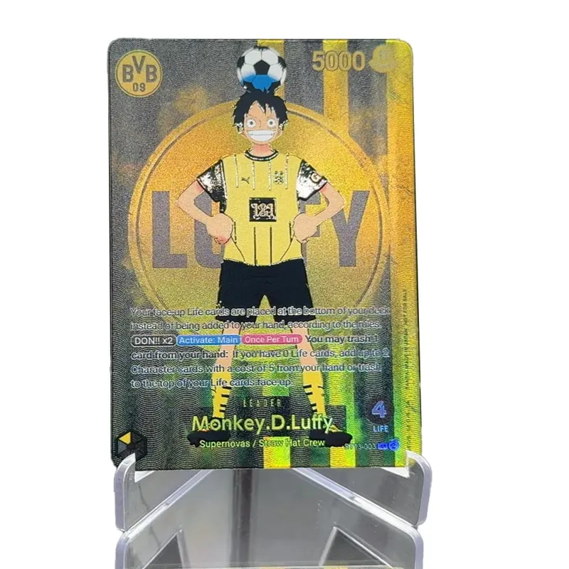 One Piece TCG BVB Luffy ST13-003 BY Luffy OPCG English Leader card Foild Textured Card Black Yellow Luffy