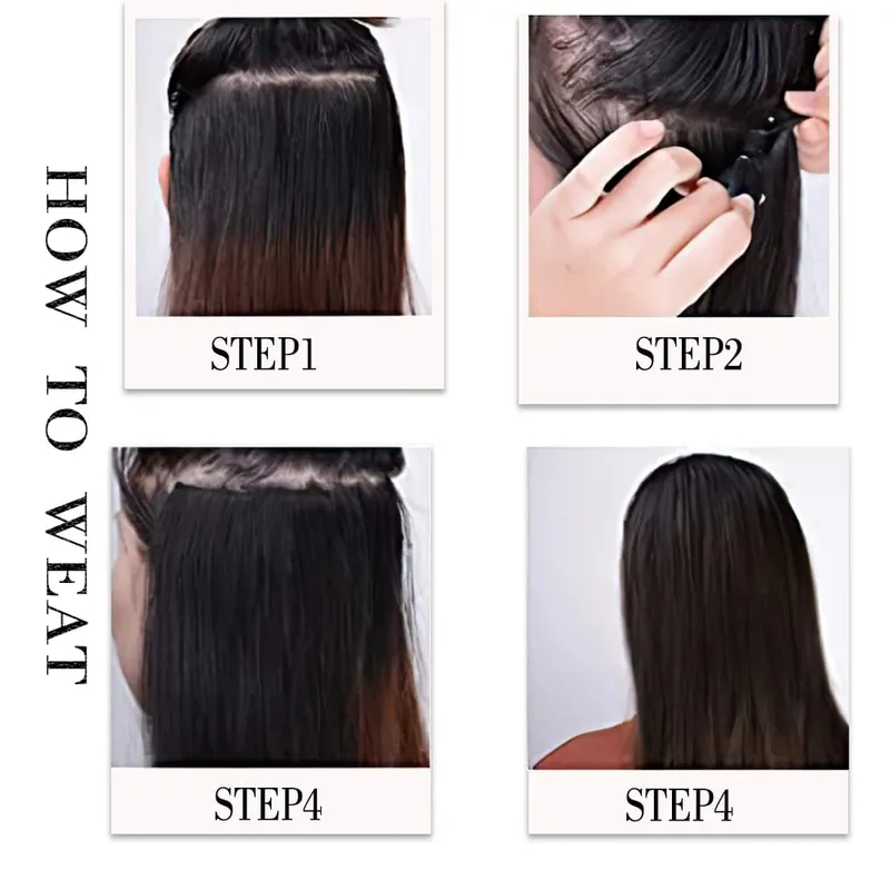 Long Wavy 5 Clip In Hair Extension Mga Synthetic Fiber Hairpieces na 22/32'' Black Blonde Mixed color False Hair Daily Use
