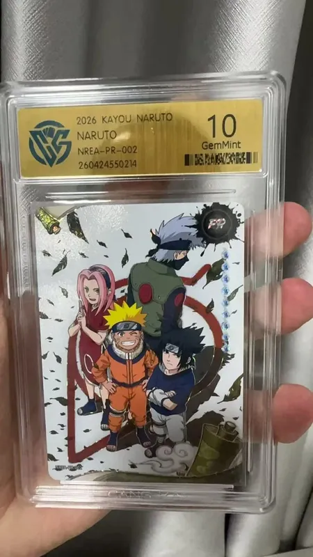 Naruto Card English version PR-001PR-002 PRISTINE-10.0 Authentic KAYOU Rating Card