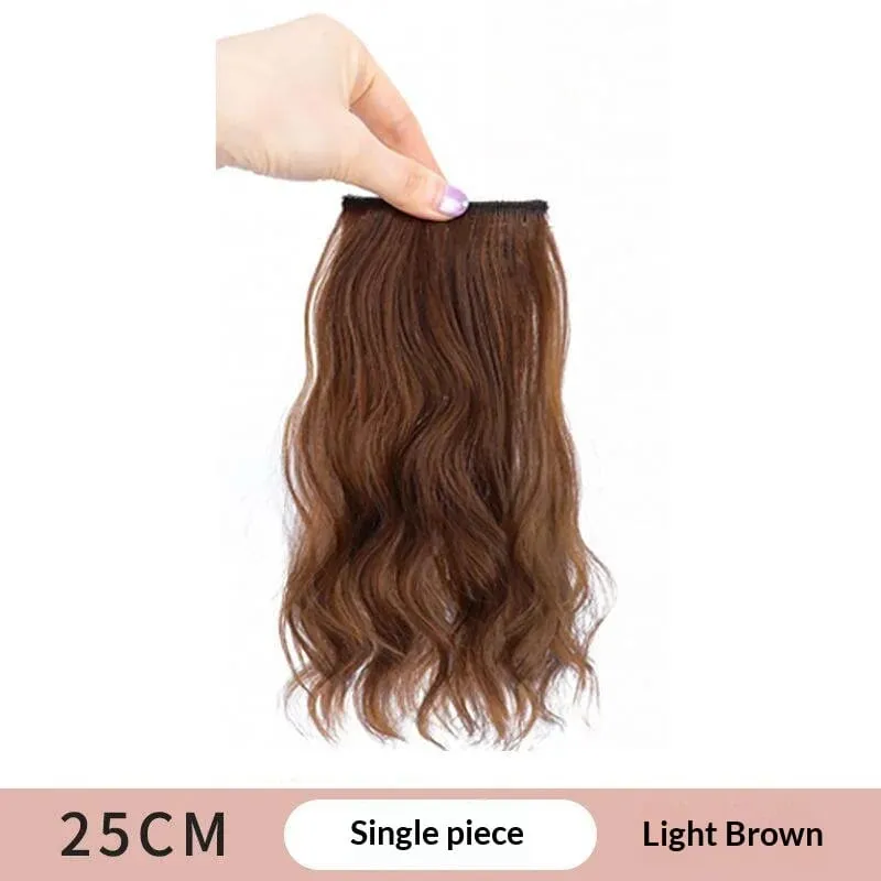 Synthetic Hair Curly Hair 25/35cm Mini Hair Pad Hair Natural Black Brown Hair Extension Clips In Hairpiece For Women Hair Wig