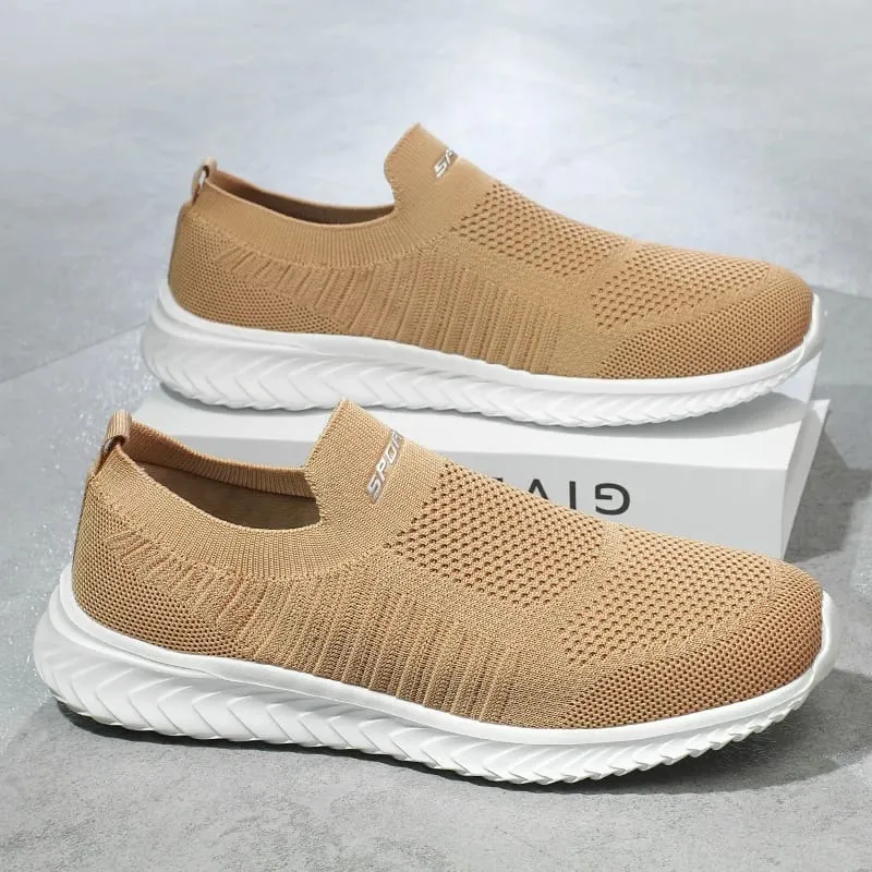 Men Vulcanize Shoes Mesh Men Shoes Lightweight Comfortable Men's Sneakers 2025 Autumn Fashion Slip on Flats Shoes Male Loafers