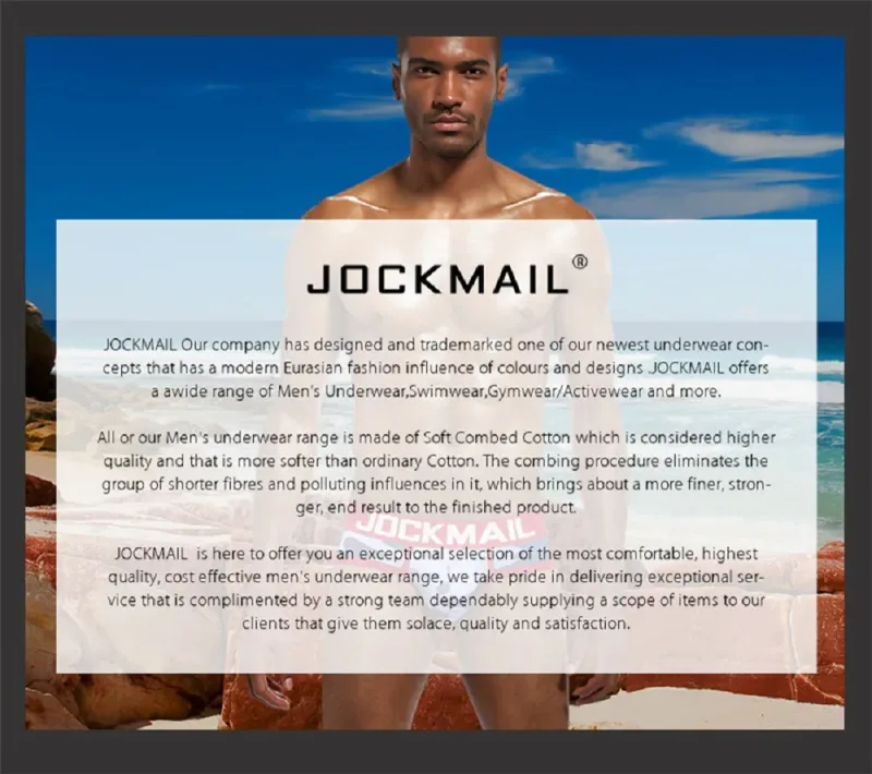 Jockmail Mens Underwear New Arrivalmen Briefs Plaid Pit Cotton Sexyu Bag Front and Rear Openings Cut Outlow Waist Breathable