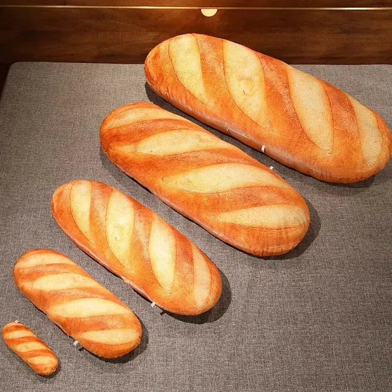 Hot Giant Bread Plush Long Pillow Toy Soft Funny Simulation Food Toy Creative Cushion Birthday Present Christmas Gift Decoration