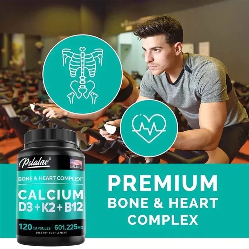 4-i-1-calciumtilskud til kvinder og mænd Knogle- og hjertekompleks med vitamin D3 K2-calciumtilskud + vitamincalcium