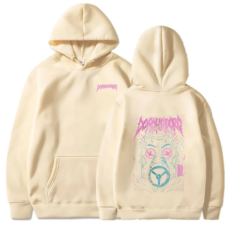 Sudaderas con capucha con estampado de Anime Dorohedoro Kaiman Bienvenido al caos Japón Manga sudaderas hombres mujeres Tops Casual estilo de gran tamaño ropa de calle