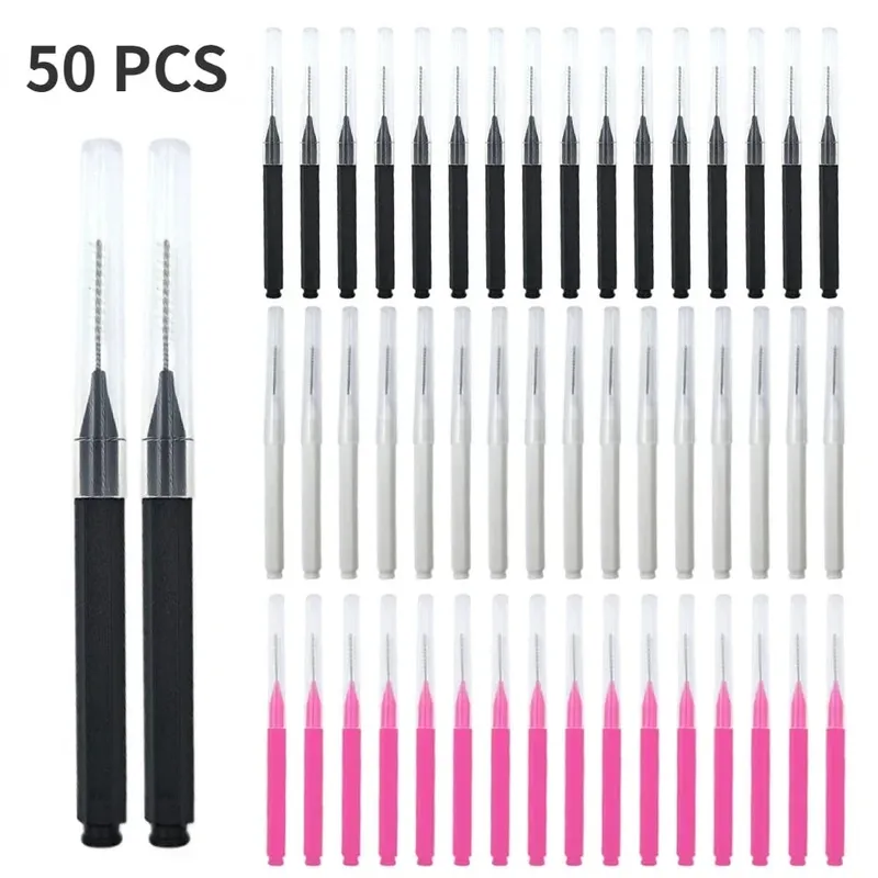 Portable Mini Disposable Eyebrow Brushes 10/50PS Eyelash Brow Lifting Brush Applicators Lash Extension Comb Beauty Makeup Tools