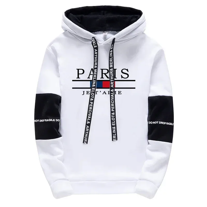 Man Hooded Sweatshirts Sweatpants Autumn Winter Daily Casual Sports Hoodies Jogger Pants Urban Fashion Streetwear Men's Clothes