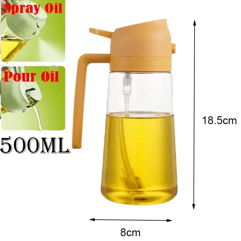 תרסיס שמני מטבח תרסיס שמן זית Cruet ספריי בית מטבח מטיגון אוויר תרסיס קמפינג מנגל בישול בקבוק שמן פלסטיק 200/300 מ"ל/500 מ"ל