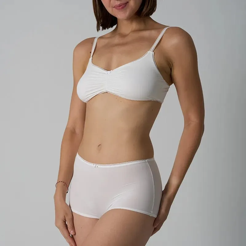 Lace Bra Set Skin-like High Elastic Breathable Women's Underwear Large Chest Small Appearance Innerwear Panties Set