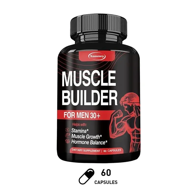Muscle Builder Supplement - Hormone Balance Muscle Growth and Strength Promote Metabolism Improve Athletic Performance