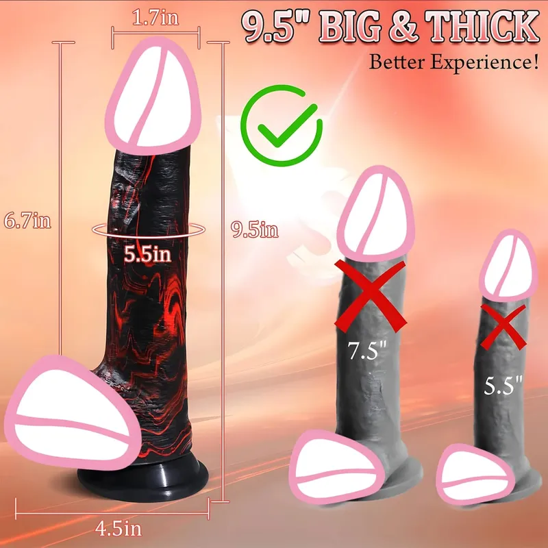 Marangyang Field Realistic Dildo Teleskopiko Vibrating Rotating Vibrator Malaking Penis Penetration Anal Plug Dick Sex Toys para sa mga Babae